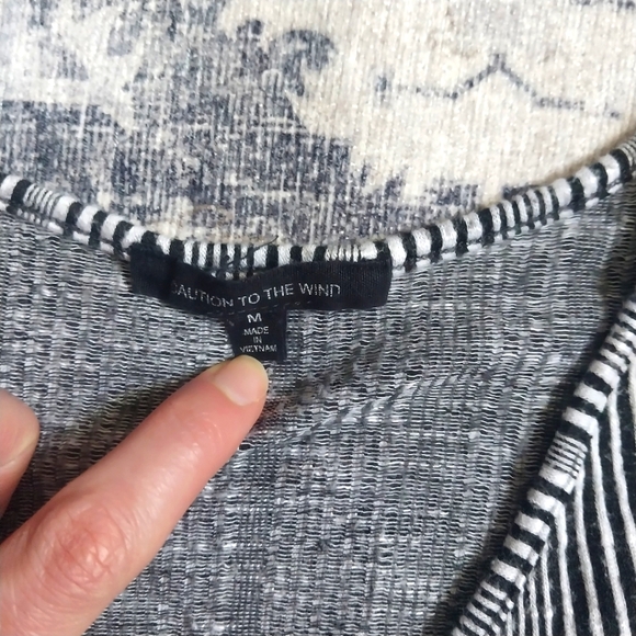 Caution to the Wind Striped Dress, Size Medium - Picture 5 of 7